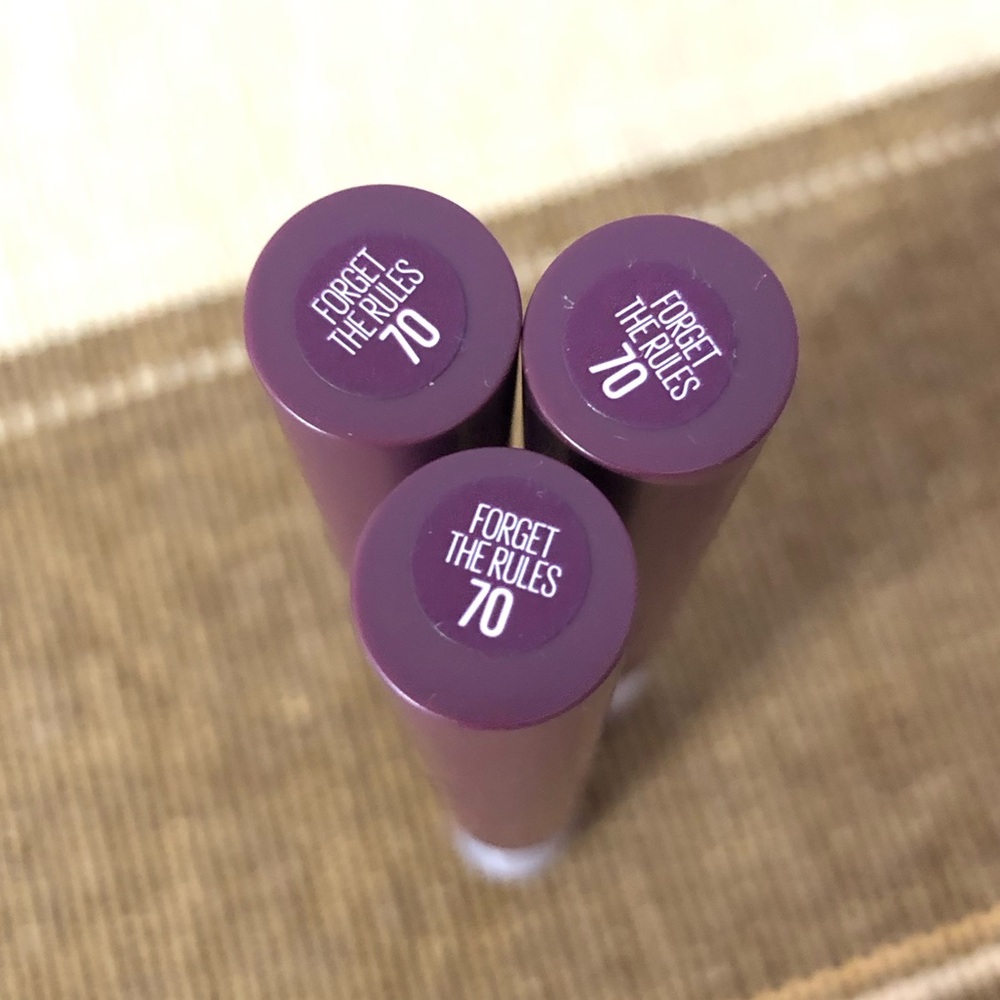Maybelline Super Stay Ink Crayon Shade Forget the Rules 70 Set of 3 Makeup Lips - Picture 2 of 5